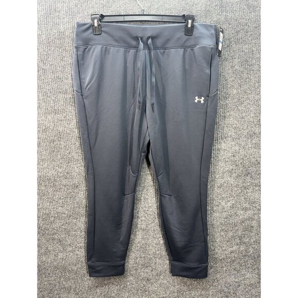 Under Armour Pants - Under Armour Qualifier Fleece Jogger Pants Womens XL Gray Loose Fit Drawstring